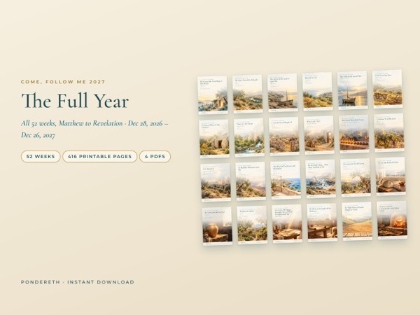 Listing image for 2027 New Testament Study Companion: full year (52 weeks)