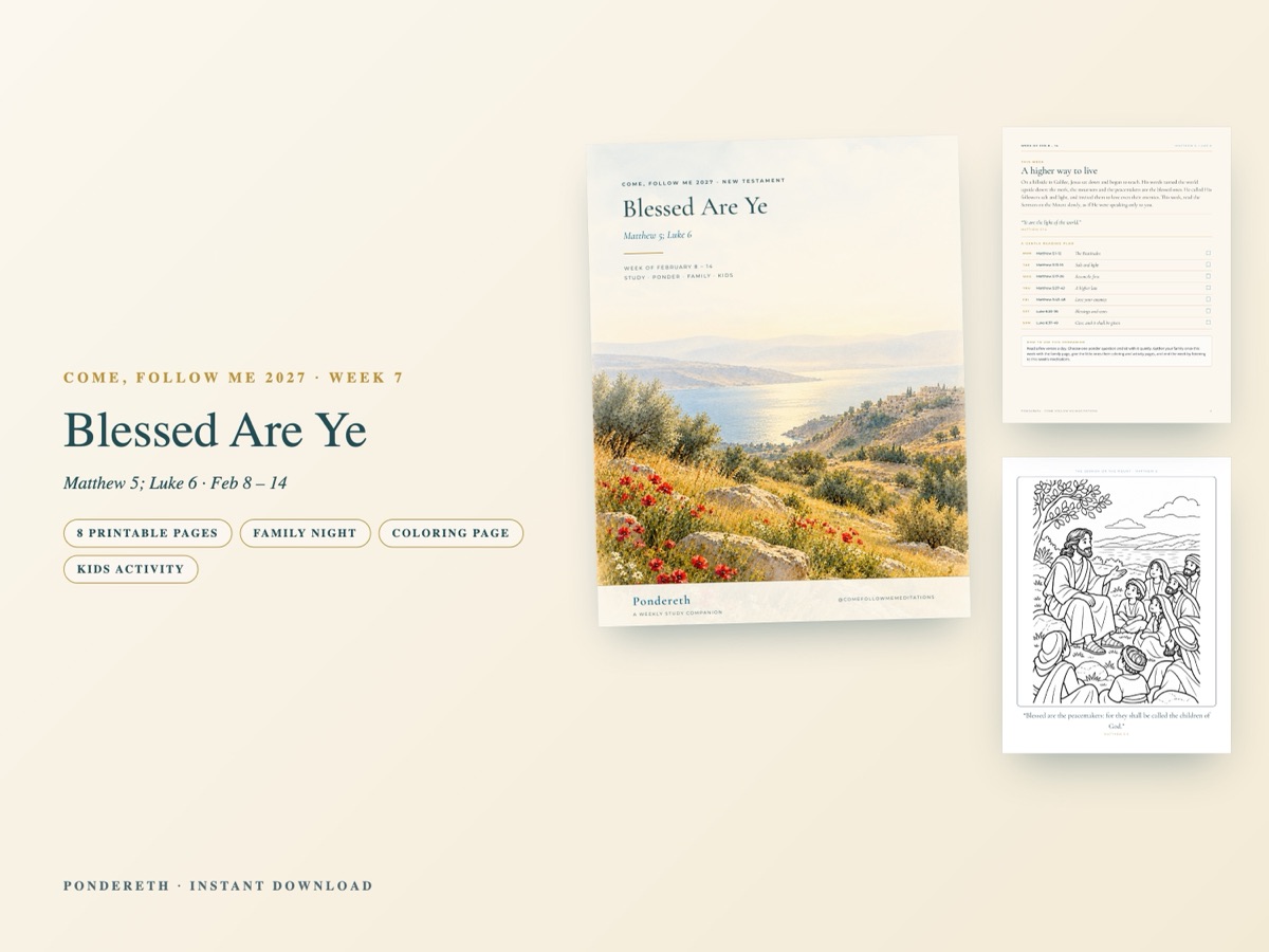Listing image for Week 7: Blessed Are Ye