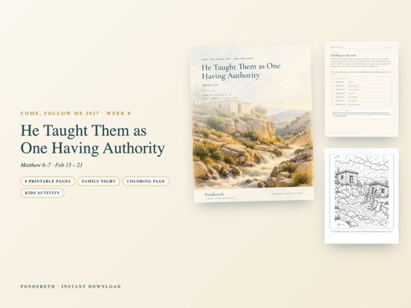 Listing image for Week 8: He Taught Them as One Having Authority