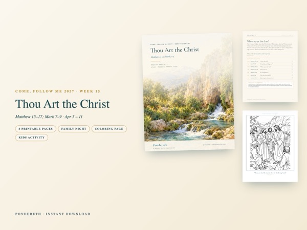 Listing image for Week 15: Thou Art the Christ