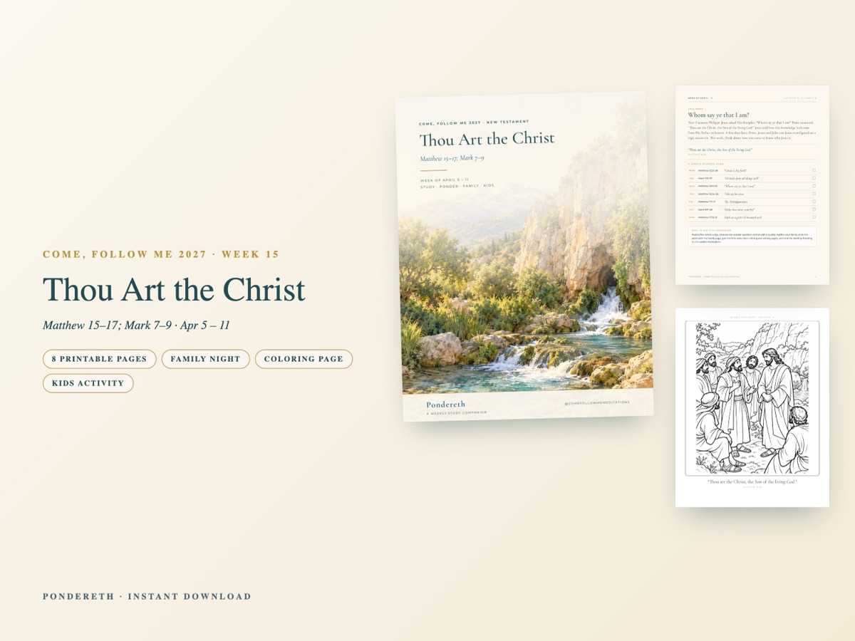 Listing image for Week 15: Thou Art the Christ