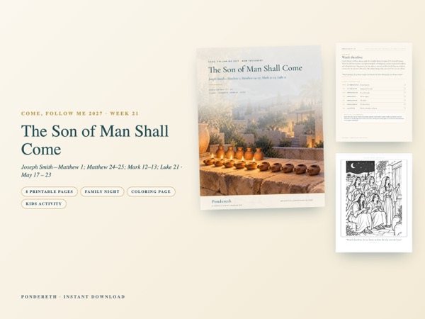 Listing image for Week 21: The Son of Man Shall Come