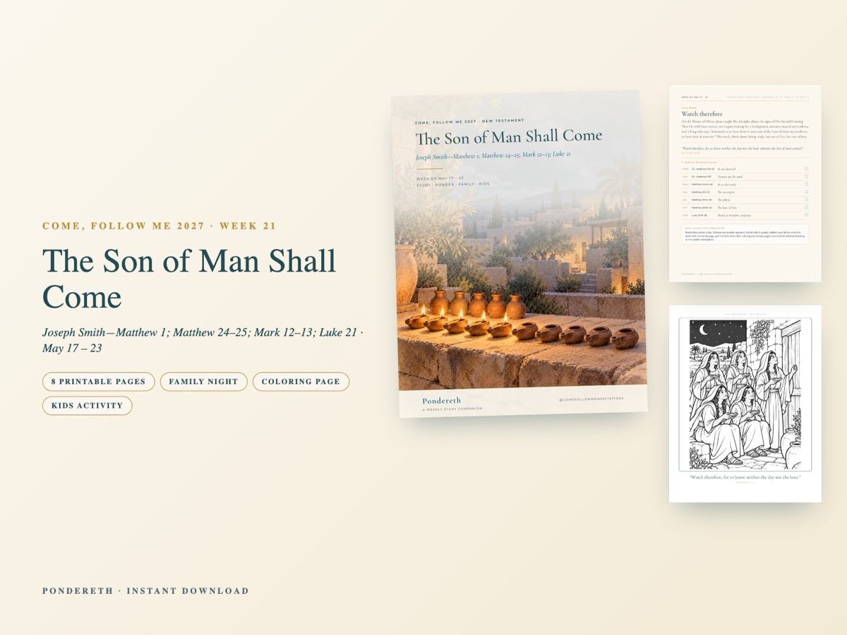Listing image for Week 21: The Son of Man Shall Come