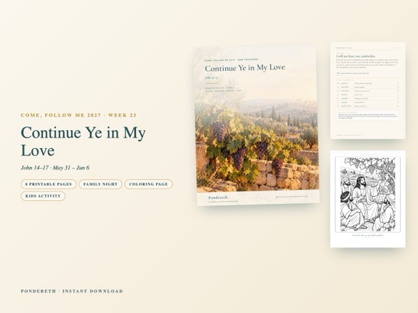 Listing image for Week 23: Continue Ye in My Love