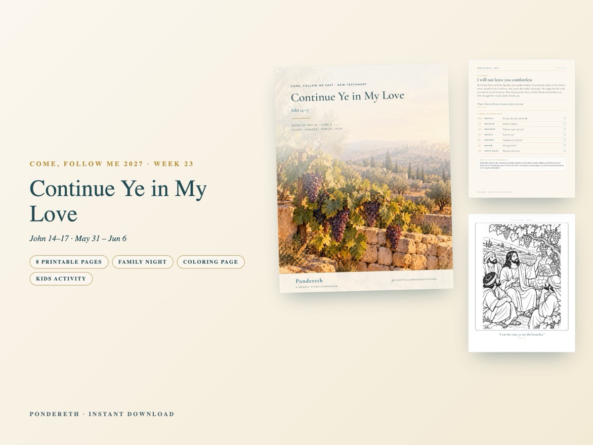 Listing image for Week 23: Continue Ye in My Love