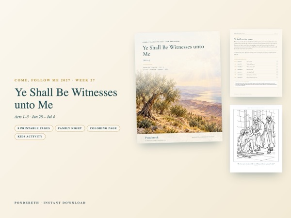 Listing image for Week 27: Ye Shall Be Witnesses unto Me