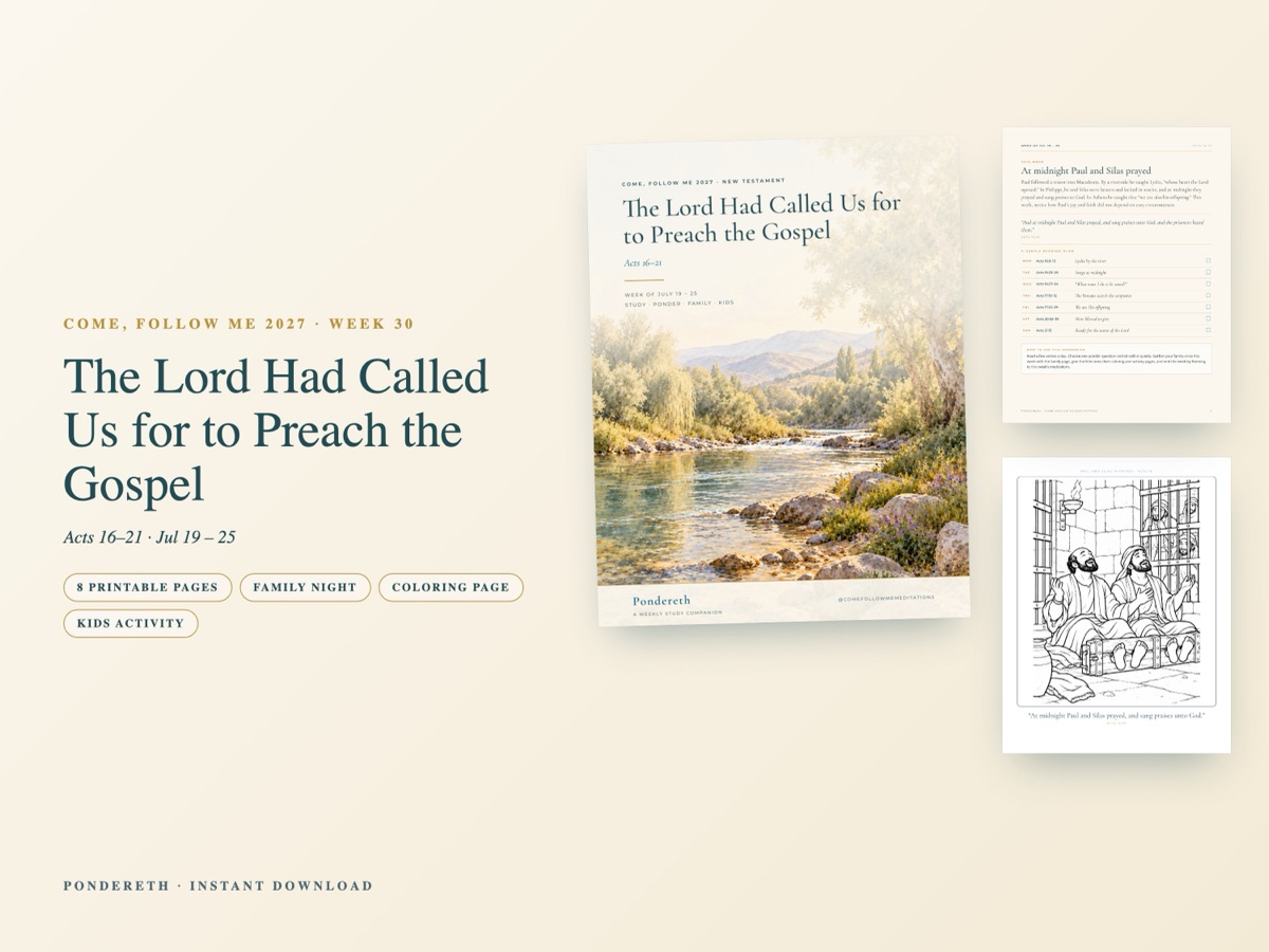 Listing image for Week 30: The Lord Had Called Us for to Preach the Gospel