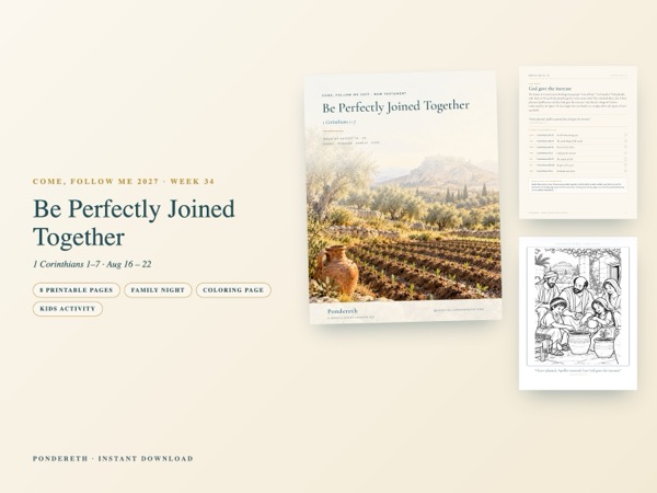 Listing image for Week 34: Be Perfectly Joined Together