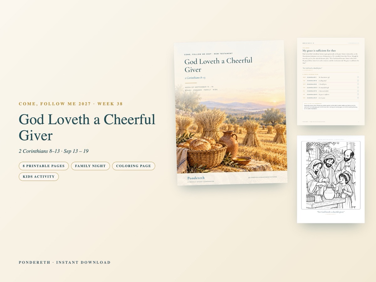 Listing image for Week 38: God Loveth a Cheerful Giver