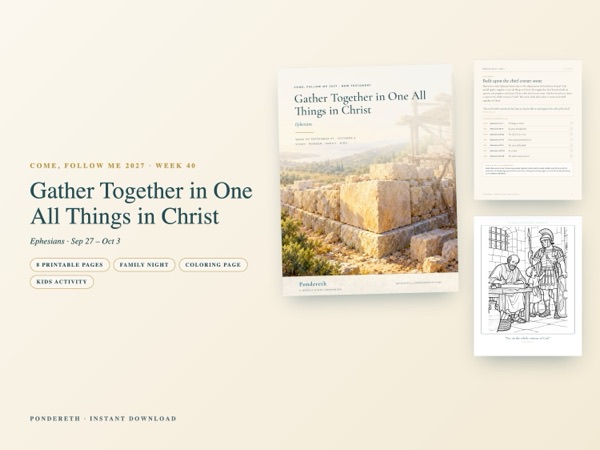 Listing image for Week 40: Gather Together in One All Things in Christ