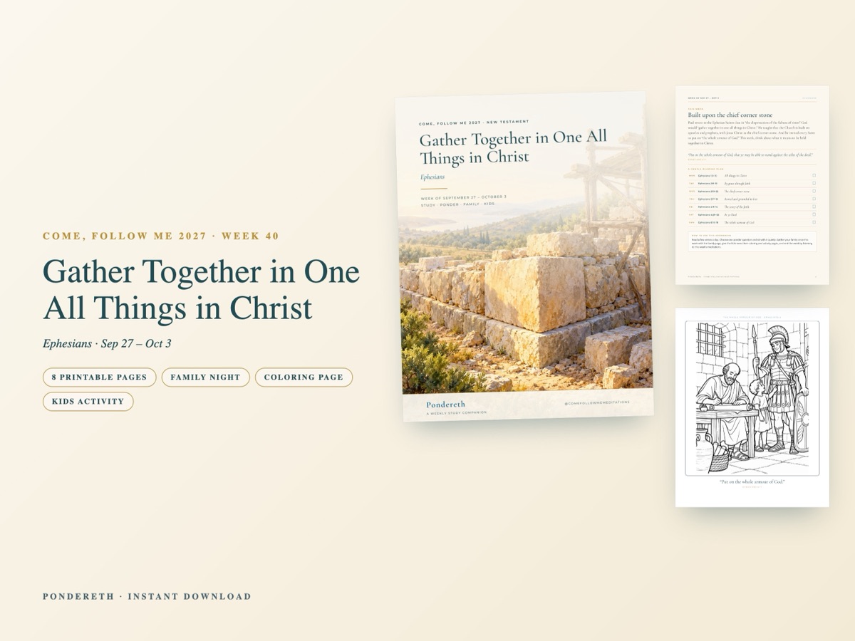 Listing image for Week 40: Gather Together in One All Things in Christ