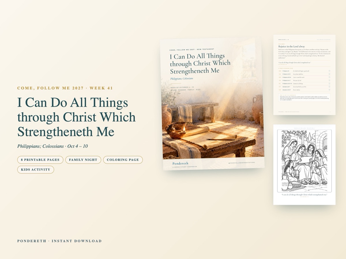 Listing image for Week 41: I Can Do All Things through Christ Which Strengtheneth Me