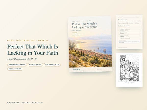 Listing image for Week 42: Perfect That Which Is Lacking in Your Faith