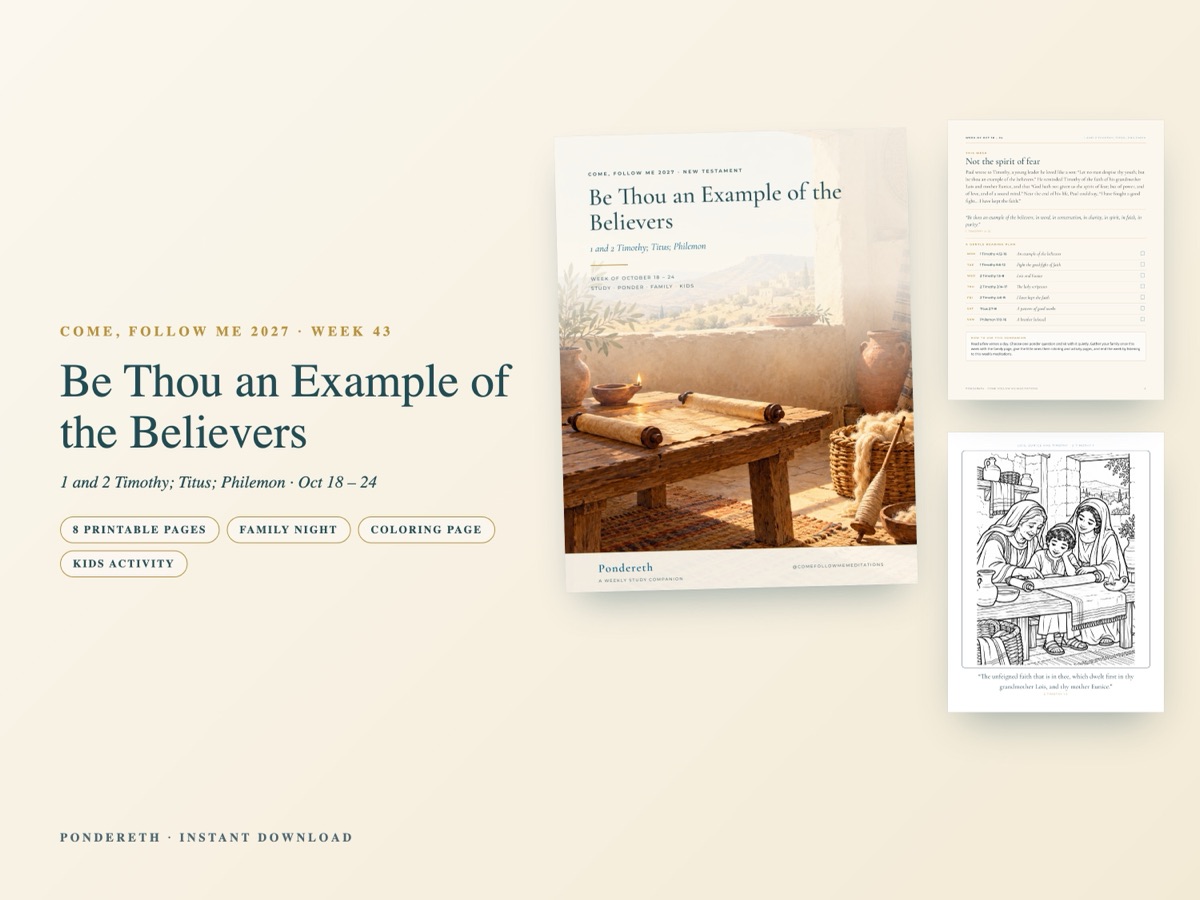 Listing image for Week 43: Be Thou an Example of the Believers