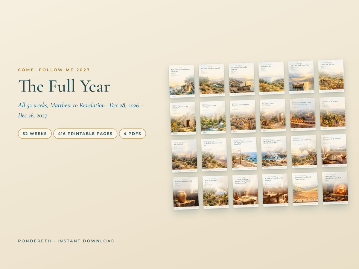Listing image for 2027 New Testament Study Companion: full year (52 weeks)