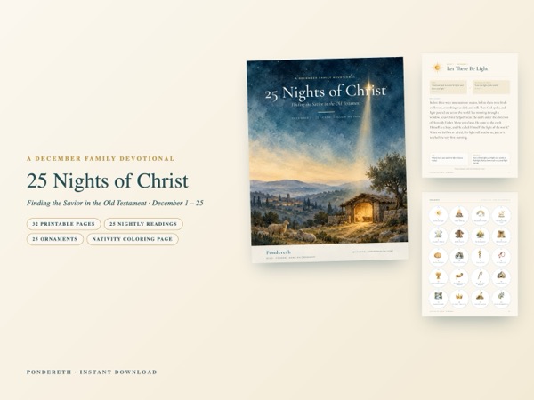 Listing image for 25 Nights of Christ, a December family devotional