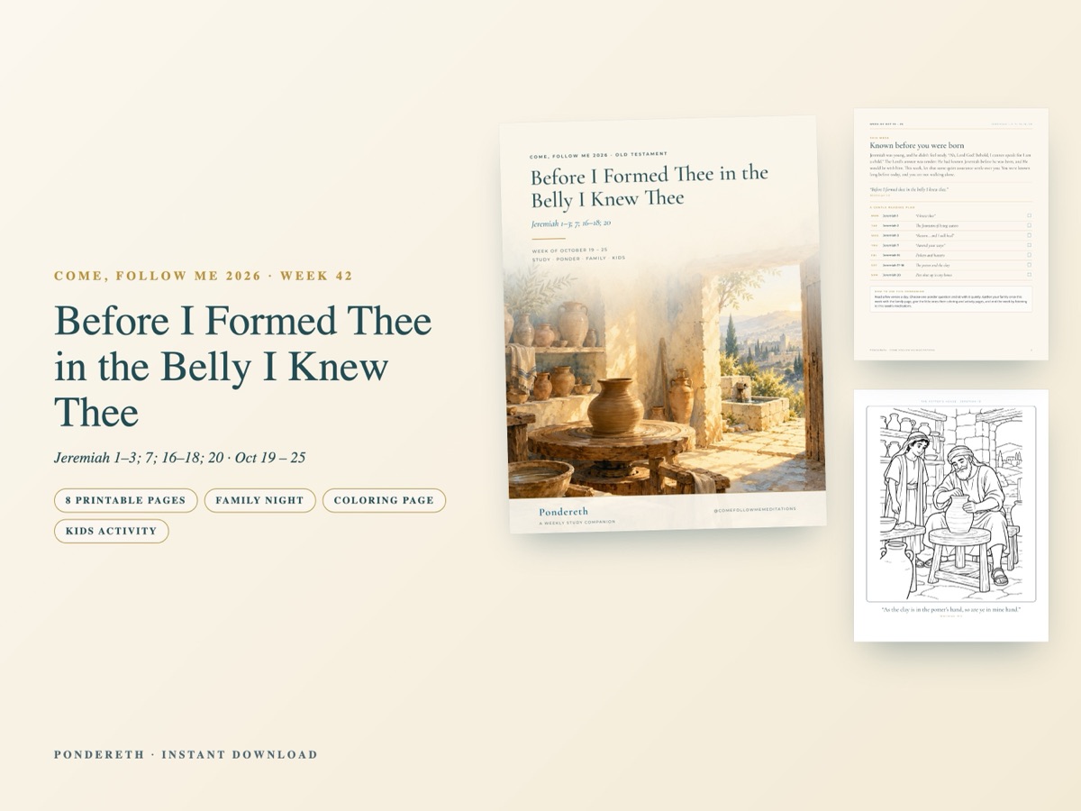 Listing image for Week 42: Before I Formed Thee in the Belly I Knew Thee