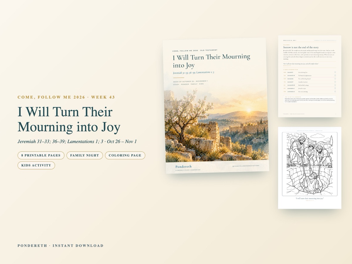 Listing image for Week 43: I Will Turn Their Mourning into Joy