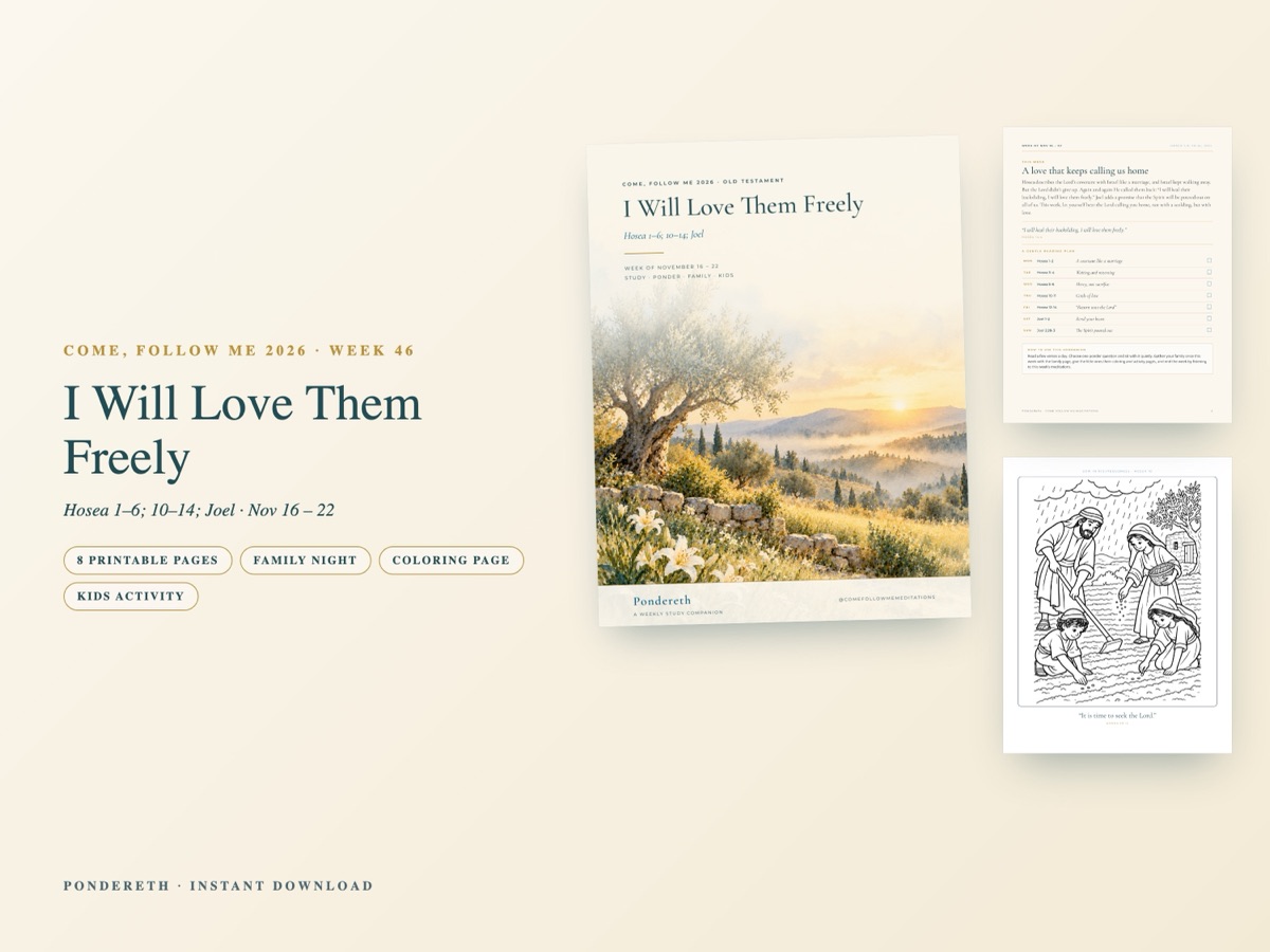 Listing image for Week 46: I Will Love Them Freely