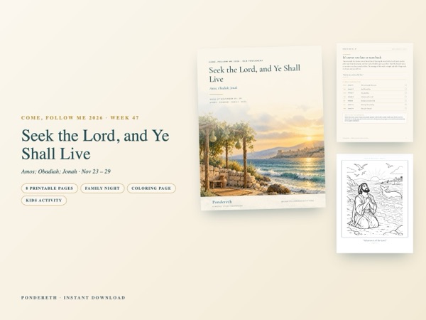 Listing image for Week 47: Seek the Lord, and Ye Shall Live