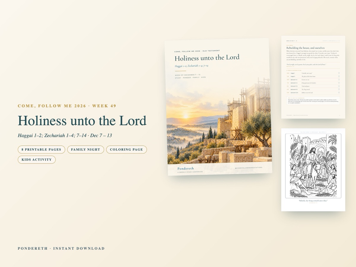 Listing image for Week 49: Holiness unto the Lord
