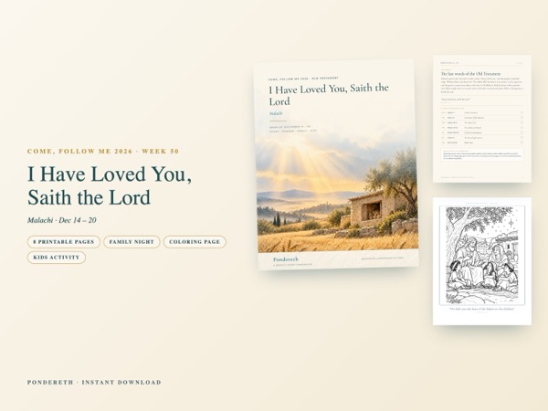 Listing image for Week 50: I Have Loved You, Saith the Lord