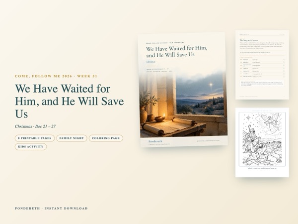 Listing image for Week 51: We Have Waited for Him, and He Will Save Us